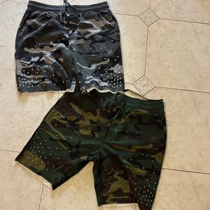 Camouflage Flat Front Men's Shorts